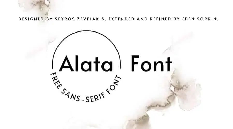 Alata Font