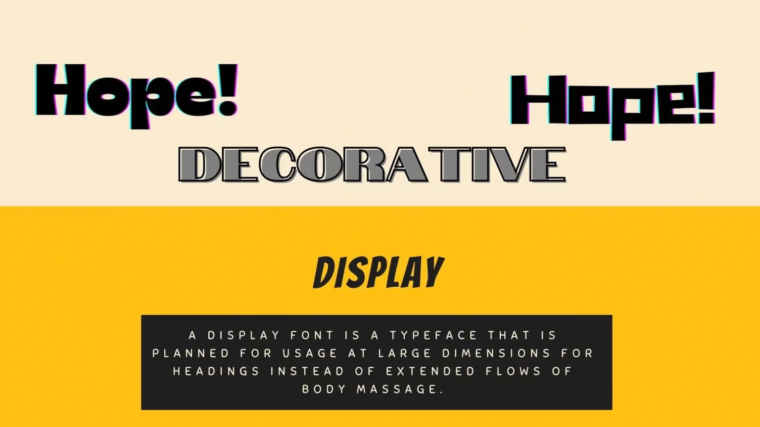 Display Fonts