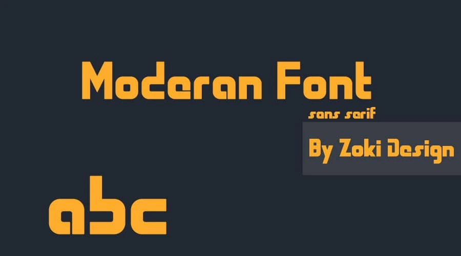 Moderan Font