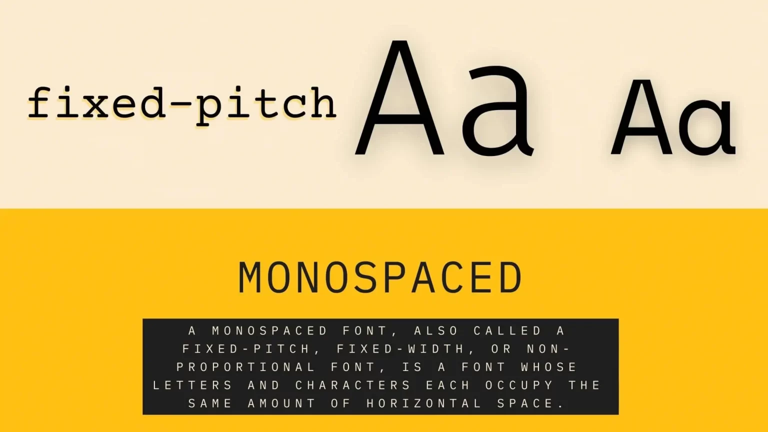 Monospace font